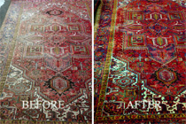 Redyeing rug